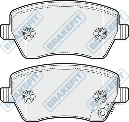 APEC BRAKING Комплект тормозных колодок, дисковый тормоз PD3248